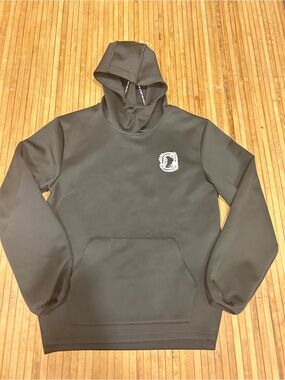 Overtime Unisex Black Stretchy "Hooping is Paradise" Hoodie W/ Floral Accent